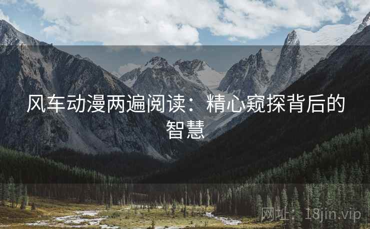 风车动漫两遍阅读：精心窥探背后的智慧